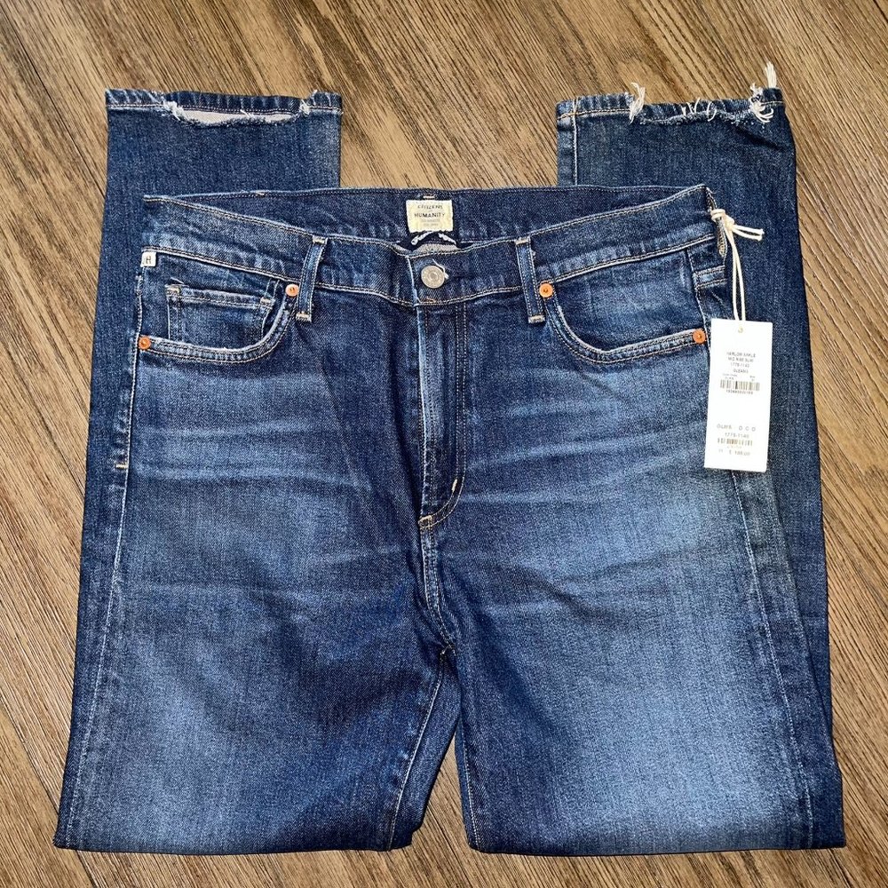 Citizens of Humanity Women's Harlow Ankle Slim Mid Rise Jeans